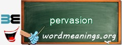 WordMeaning blackboard for pervasion